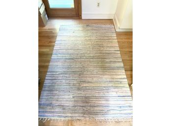 Cotton Rag Throw Rug, Needs To Be Washed