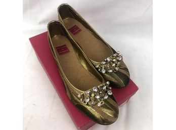 Rebecca Moses 'Wild About Cashmere' Women's Brocade Ballerina Flats - Size 9.5