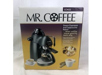 Mr Coffee Steam Espresso And Cappuccino Maker Model ECM20