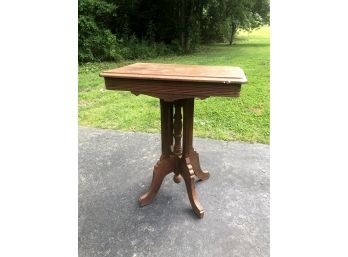 Antique Hand Carved Wood Table