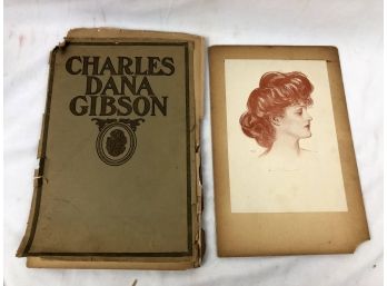 Antique 1905 Charles Dana Gibson, Gibson Girls Prints And More