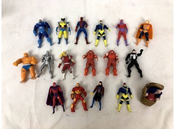 1994-1995 Toy Biz Inc Marvel's Xmen Figures, Spiderman, Venmo And More - 17 Pieces