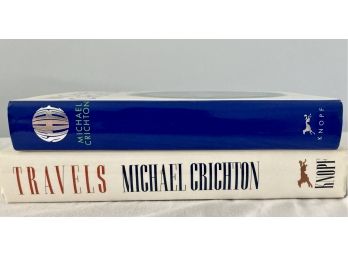 Michael Crichton First Editions Sphere And Travels