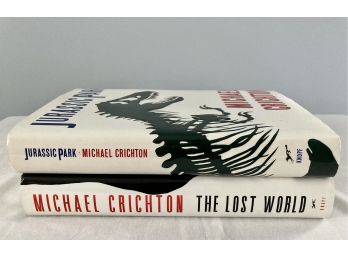 Michael Crichton Fist Editions Jurassic Park And The Lost World