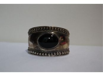 925 Sterling And Onyx Cuff Bracelet Indonesia