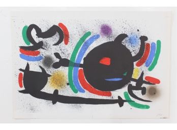 Joan Miro - Original Lithograph X - Unfolded Proof