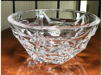 Beautiful TIFFANY & Co. Large Crystal Bowl With Stars - Ready For 4th Of July ! - Excellent Condition !