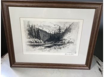 Beautiful Antique Signed WALWORTH STILSON Etching - From Stilson Estate - 2 Of 2 - Very Nice