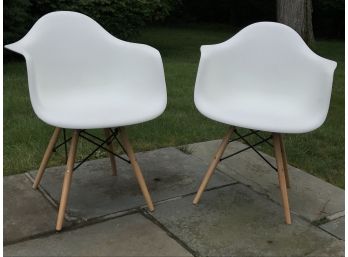 Fantastic Pair MCM / Midcentury Modern - Eames Style Chairs - Not Marked - FANTASTIC Look - BID IS FOR PAIR