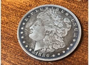 Beautiful 1886 Morgan Silver Dollar - 135 Years Old - Wonderful Old American Coin