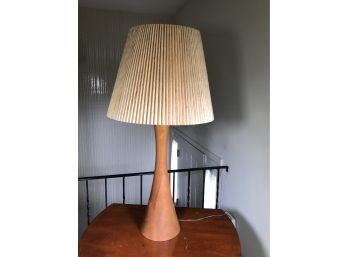 Really FANTASTIC MCM / Midcentury Hand Made Teak Table Lamp - Large Scale Size - FANTASTIC LAMP  - STUNNER !