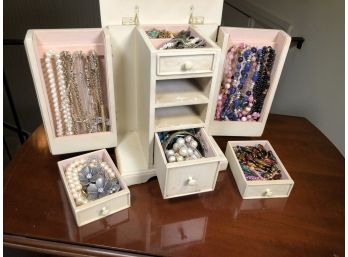 Absolutely PACKED Estate Jewelry Lot - Grandmas Jewelry Box - Unsorted BULK LOT - ALL FOR ONE BID - WOW !