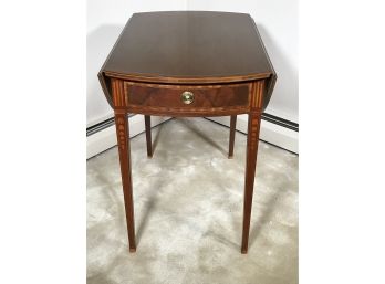 Fantastic BAKER FURNITURE All Inlaid Double Dropleaf Pembroke Table Paid $1,795 - Beautiful Table