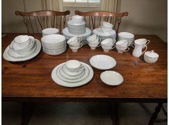 Fabulous Simple MCM Vintage NORITAKE China Set FREMONT Pattern - Service For 10 - 7 Pieces In Each Setting