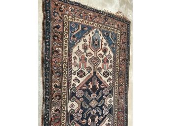 Beautiful Antique Hand Made / Hand Knotted Oriental Rug - Great Old Rug - Nice Colors - 73' X 41'