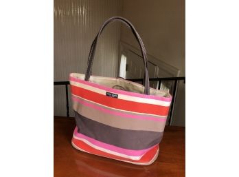 Authentic KATE SPADE Purse / Handbag - Nice Colors & Stripes - Great Bag In Great Condition