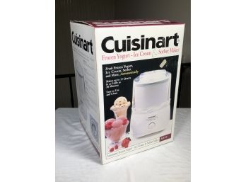 BRAND NEW Never Used CUISINART Frozen Yogurt Ice Cream & Sorbet Maker - Paid $89.00 At Greenwich Hardware