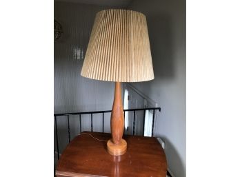 Absolutely AMAZING Vintage Hand Made Teak MCM / Midcentury Table Lamp - Large Scale Size - WOW!