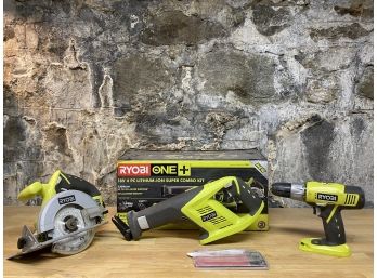 Ryobi One Cordless Combo Kit - Battery And Charger In Original Box