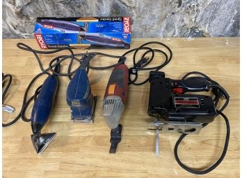 Mixed Group Odf Power Tools - Sanders, Trimmer And Jigsaw