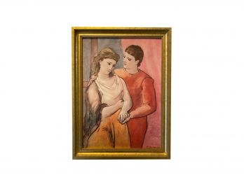 'Lovers' Pablo Picasso Framed Print