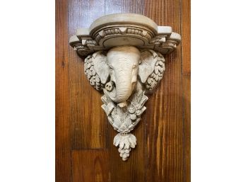 Cast Elephant Corbel Shelf