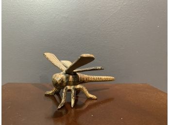 Steel Patinated Dragonfly Decor - Paperweight