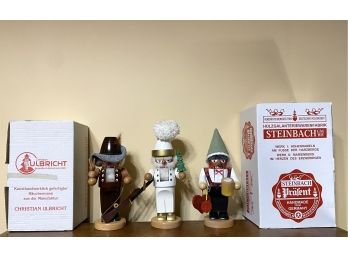 Trio Of Very High Quality German Made Nutcrackers