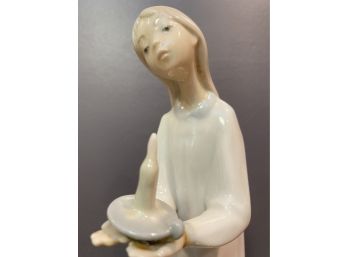 NAO By LLADRO - Young Girl With Candlestick