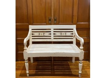 Shabby Chic Solid Wood Bench