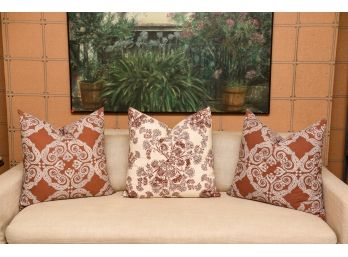 Set Of Three John Robshaw Decorative Pillows