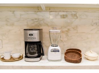 Cuisinart Coffee Maker, Oster Blender, Astier De Villatte Black Terracotta Clay Creamer, Sugar Bowl And More