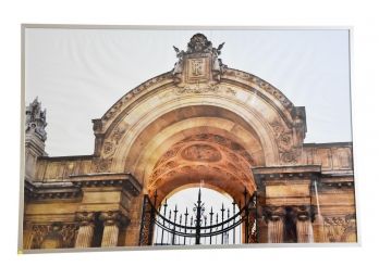 Large Framed Poster Of The Entrance Of Elysee Palace In Paris, France