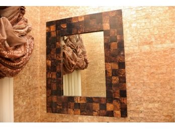 Beautiful Mosaic Framed Beveled Edge Large Wall Mirror