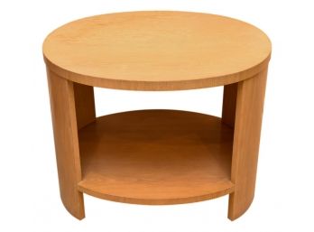 Oval Wood Occasional Table