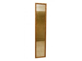 Carved Gilt Wood Floor Length Slim Mirror