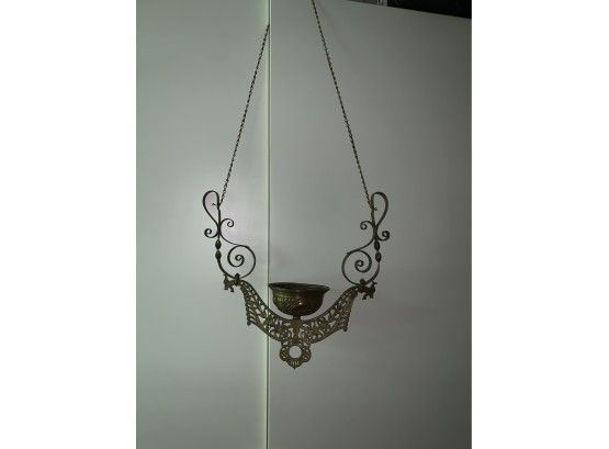 Vintage Brass Gas Light Fixture