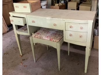 Vintage Vanity And Bench