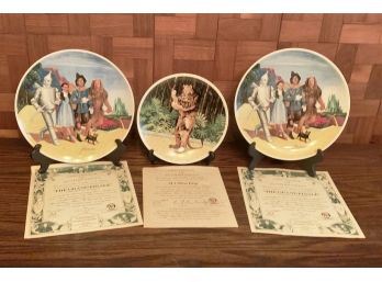 Three The Bradford Exchange, Knowles Collectors Plates