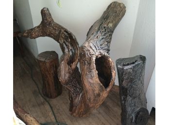 Very Large Tree Trunk / Branch Sculpture & A Stand Alone Trunk