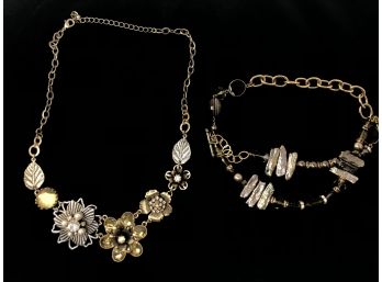 Vintage Statement Necklace And Bracelet