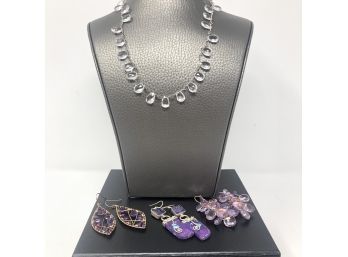 Fun Set Incl. Sterling Silver, Beads And Purples