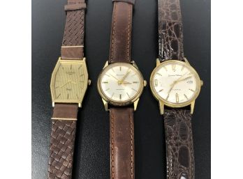 Vintage Longines - Bulova - Germanal Voltaire - 3 Men's Watches