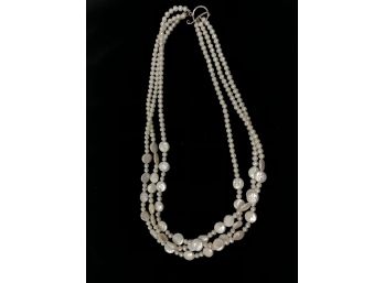 Gorgeous Pearl Necklace With Toggle Clasp
