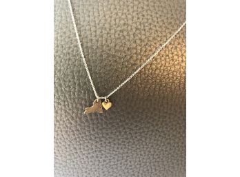 A New York And Heart Pendants, Delicate Chain