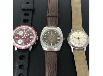 3 Vintage Rugged Watches