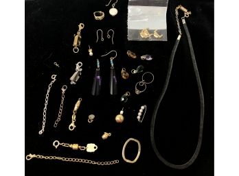 Bits And Pieces Incl. 14K Gold, Sterling Silver, Pearls