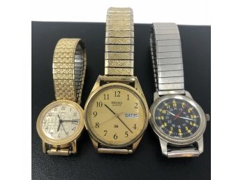 3 Vintage Stretchy Band Watches