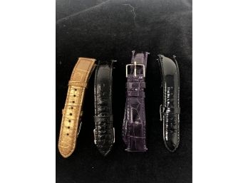 Michele Watch Straps, Genuine Alligator And Genuine Leather