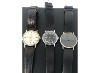 3 Good Looking Men's Watches - Timex And Skagen